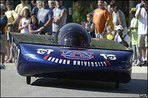 Car speeds off after race begins