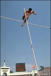 Daley Thompson won his second gold in the Olympic decathlon at Los Angeles 1984