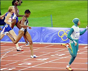 Freeman wins the 400m gold medal in Sydney