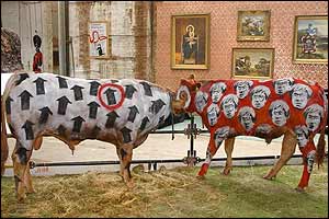 Banksy cows