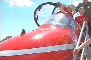 A Red Arrow Hawk 