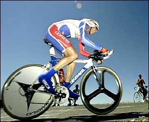 David Millar of Cofidis rides in the Tour de France