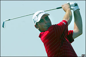 Thomas Bjorn in action at Sandwich