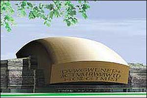 Artist's impression of completed Millennium Centre