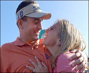 Ben Curtis and wife Candace