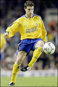 New Chelsea signing Wayne Bridge pictured playing for Southampton
