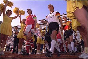 Sweden 1992: Denmark shocked the football world by claiming an unlikely victory against favourites Germany