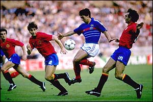 France 1984: Alain Giresse was part of a flamboyant midfield which helped France win their first major international honour