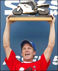 Hodgson finally collects the championship trophy in Assen