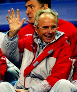 England coach Sven Goran Eriksson