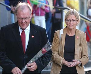 Goran Persson and Anna Lindh - Tuesday this week