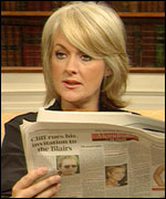 Jane Moore, novelist and newspaper columnist 