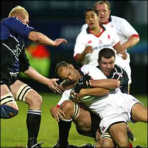 Aussie-born utility back Adam Larkin has played in most positions in the Ulster back line