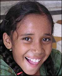 Sikh girl at Golden Temple
