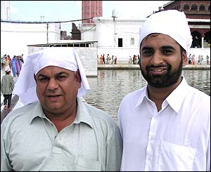 Satpal Singh Bhatti (right) with father