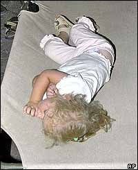 Sleeping baby at Saint Aygulf