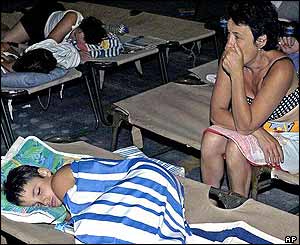 Saint Aygulf evacuation centre