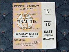 Mr Crisp's 1996 World Cup final ticket