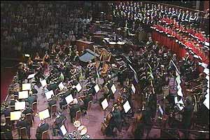 Aerial view of the choir