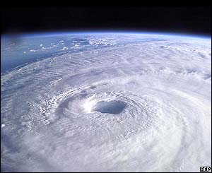 Hurricane Isabel photographed from the International Space Station