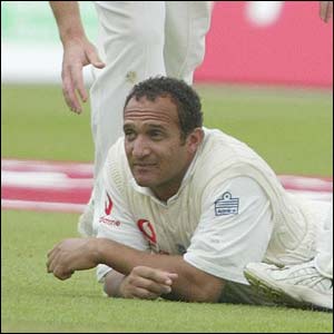 Mark Butcher reflects after he drops an easy edge from Kirsten 