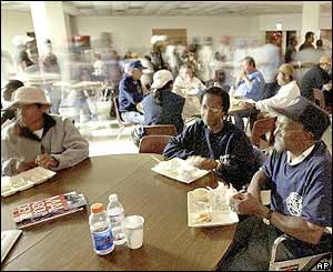 Red Cross shelter in Princess Anne, Maryland