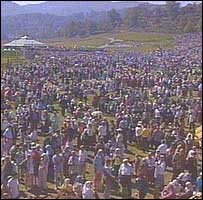 crowd at Srebrenica ceremony