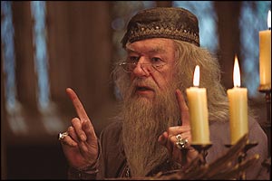 Michael Gambon as Dumbledore in Harry Potter and the Prisoner of Azkaban