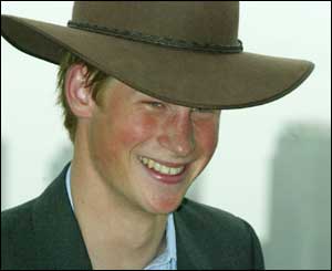 The prince is happy to be Down Under