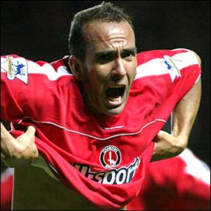 Charlton's Paolo di Canio celebrates his goal