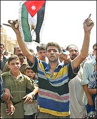 Iraqi anti-Jordan protesters