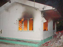 Riot scene in the Male, the Maldives