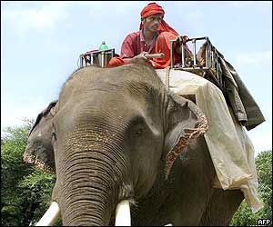 Holy man heads to the Kumbh