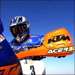 Italy's Francesco Meoni on the third stage of the Rallye des Pharaons in Egypt