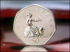 50-pence coin