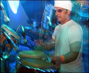 Drummer from Machel Montano's Band at the Trinidad