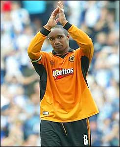 Paul Ince salutes the Wolves supporters