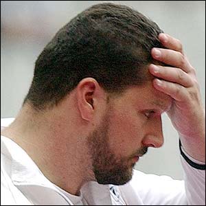 Carl Myerscough fails to reach the final of the shot put