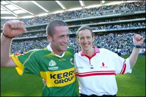 Stephen O'Neill replaced the injured Peter Canavan