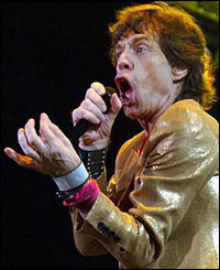 Rolling Stones lead singer Mick Jagger shrugged off a bout of flu