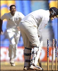 New Zealand's Daryl Tuffey is out 