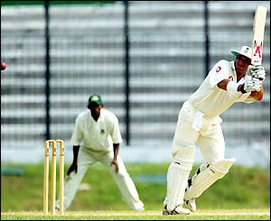 England's Mark Butcher in action