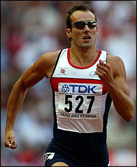 Britain's Chris Rawlinson in action