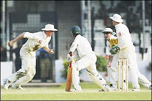 Rikki Clarke catches Abul Bashar