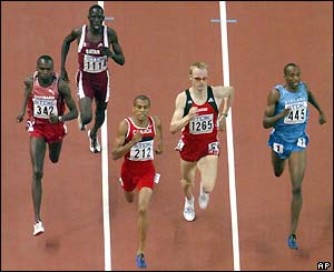 Wilson Kipketer struggles to qualify in his heat