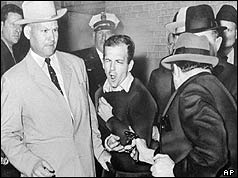 Lee Harvey Oswald being shot