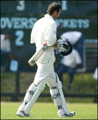 Vaughan goes after just three balls