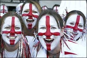 England fans revelling in carnival atmosphere