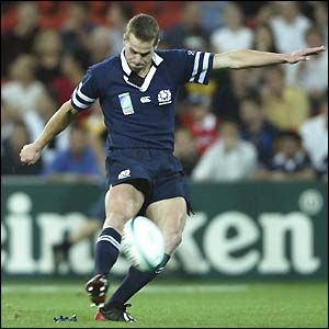 Chris Paterson converts Simon Danielli's first try