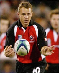 Canada's fly-half Jared Barker